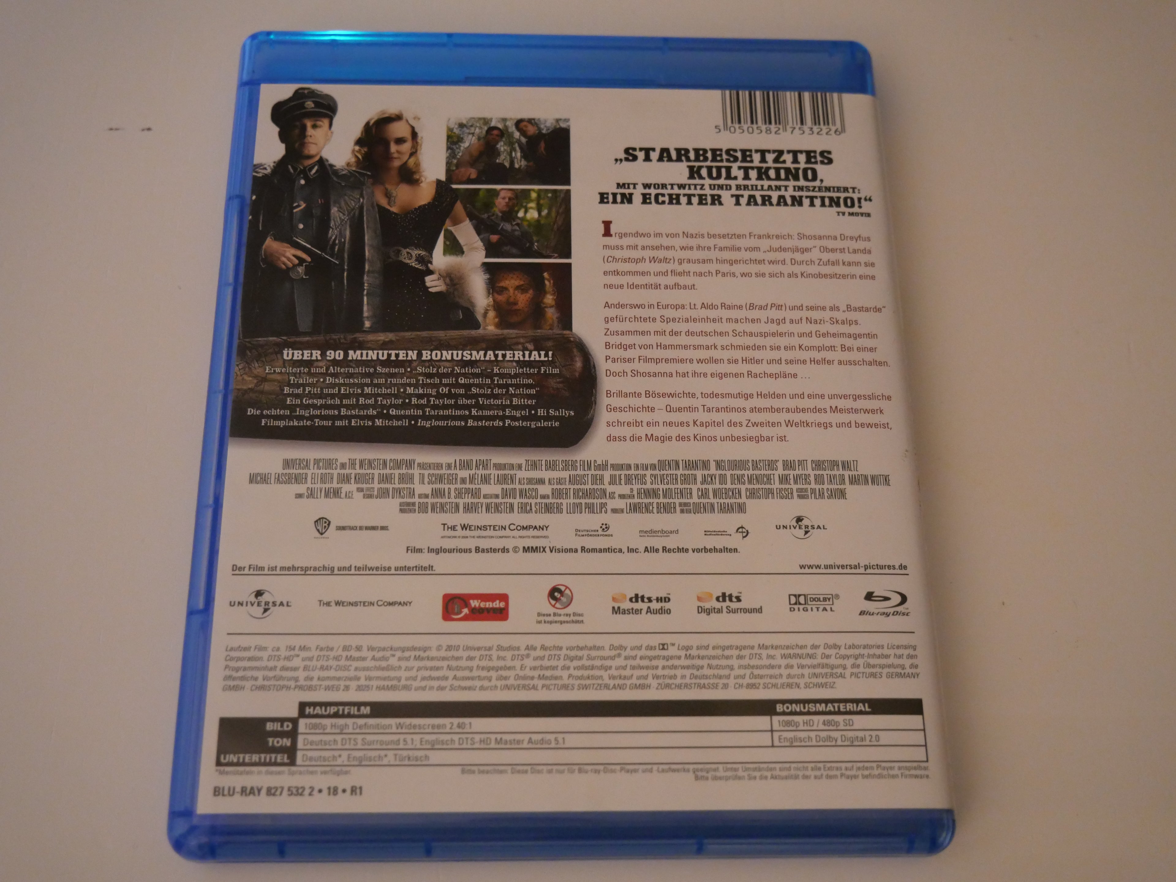 Inglourious Basterds (Blu-ray, Amaray) Gebraucht