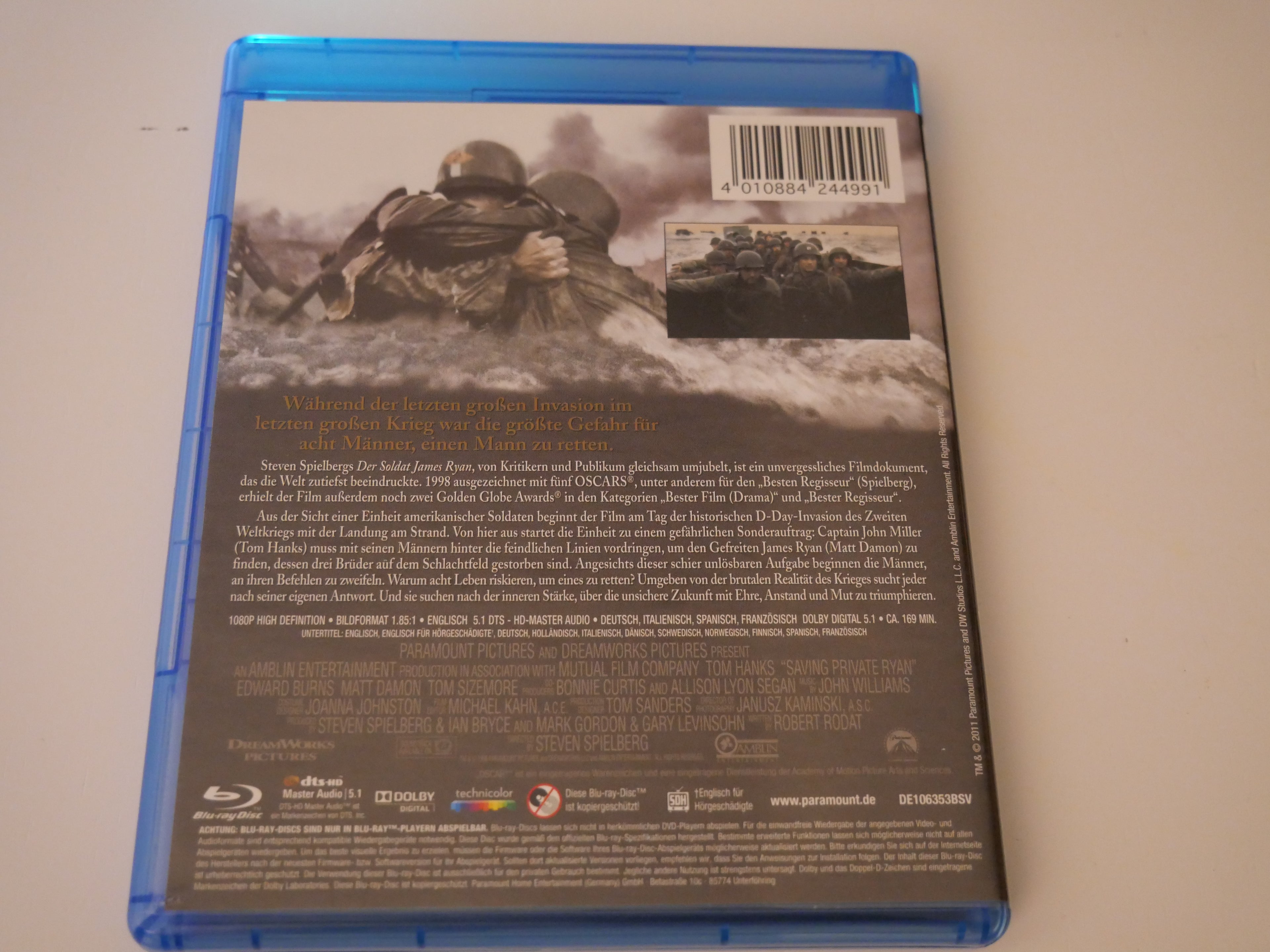 Der Soldat James Ryan (Blu-ray, Amaray) Gebraucht