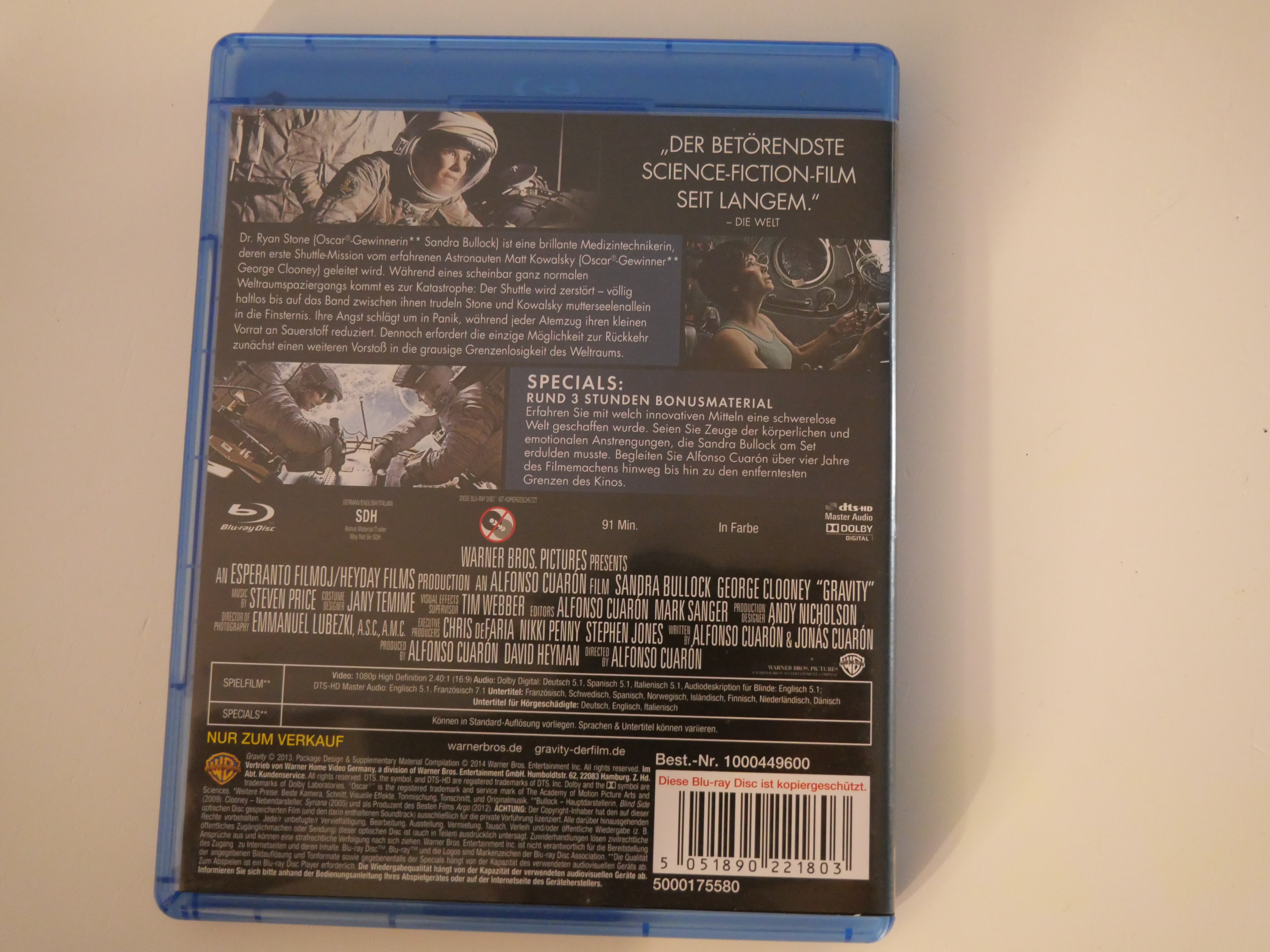 Gravity – Blu-ray (Amaray) Gebraucht