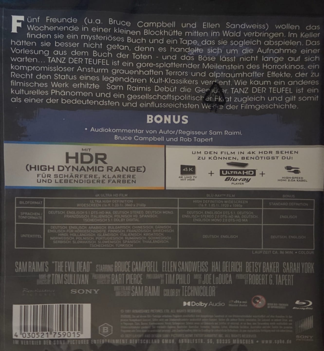 Tanz der Teufel (4K Ultra HD + Blu-ray)