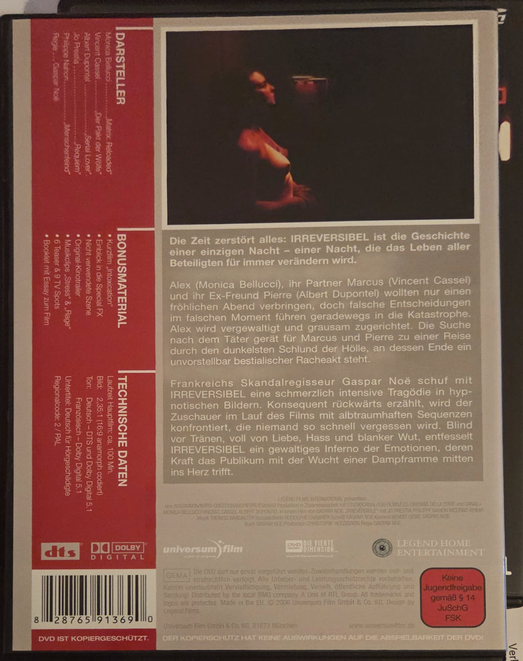Irreversibel (DVD, gebraucht – sehr guter Zustand)