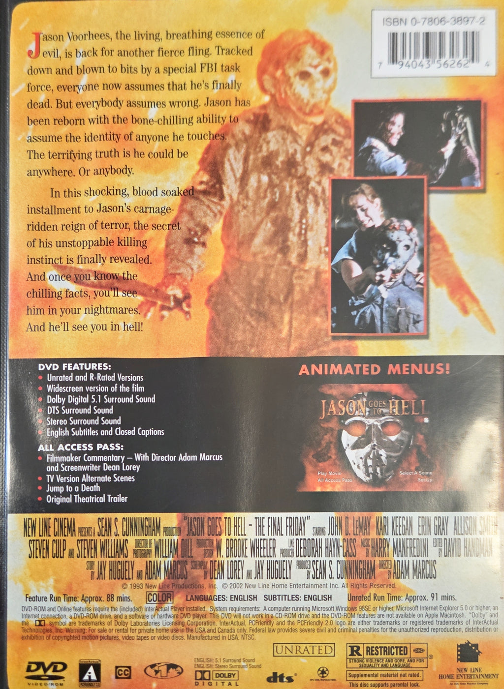 Jason Goes to Hell – The Final Friday (DVD, gebraucht – sehr guter Zustand)