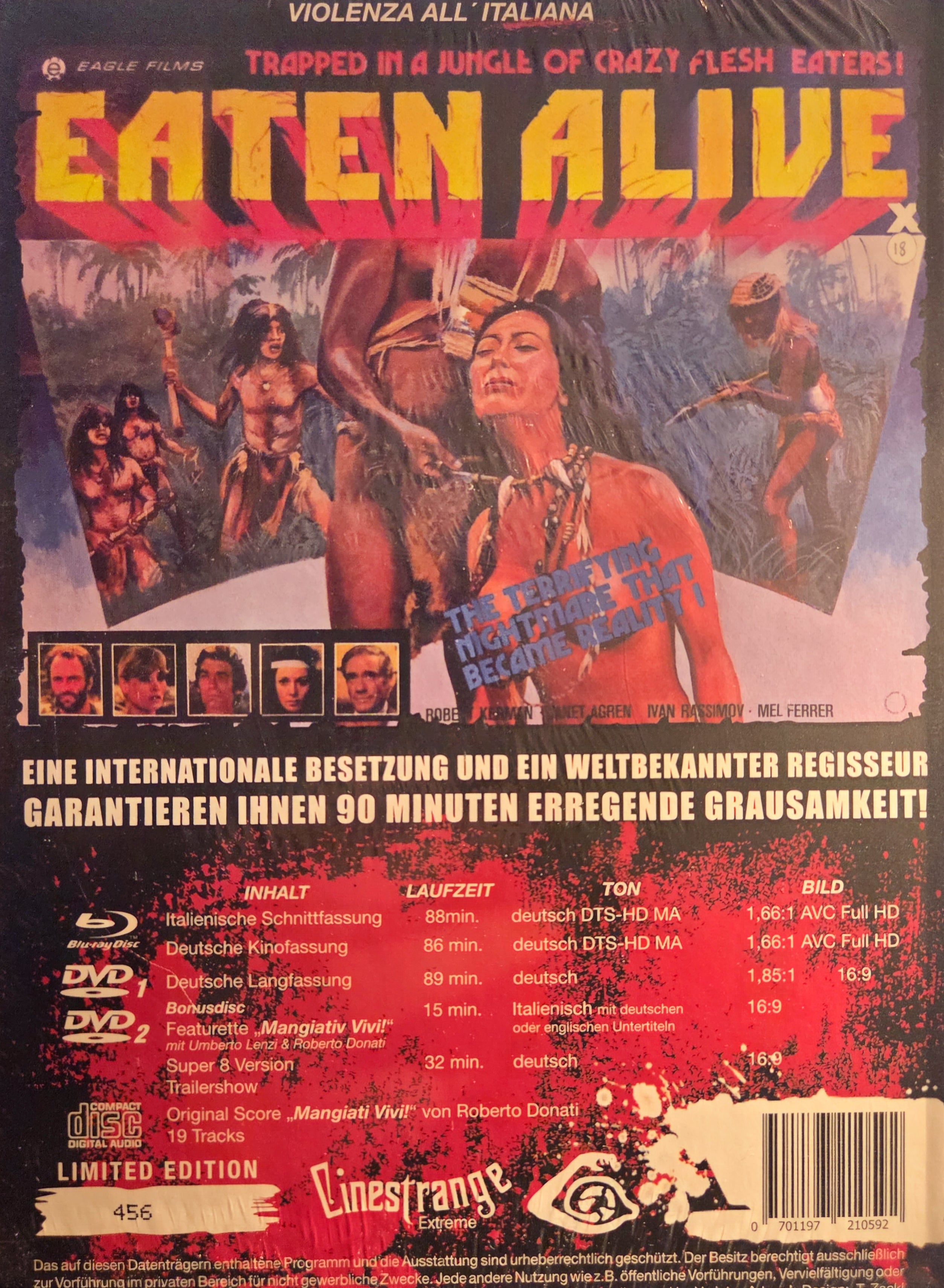 Lebendig gefressen (Mediabook) Blu-ray + 2x DVD + Soundtrack CD – Limitierte Nummerierung