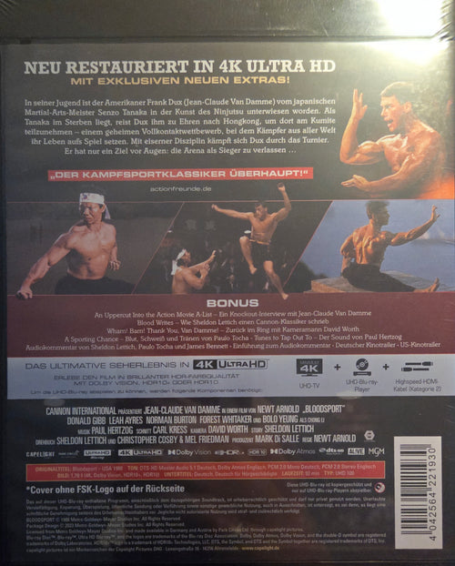 Bloodsport – 4K Ultra HD Blu-ray (Amaray)